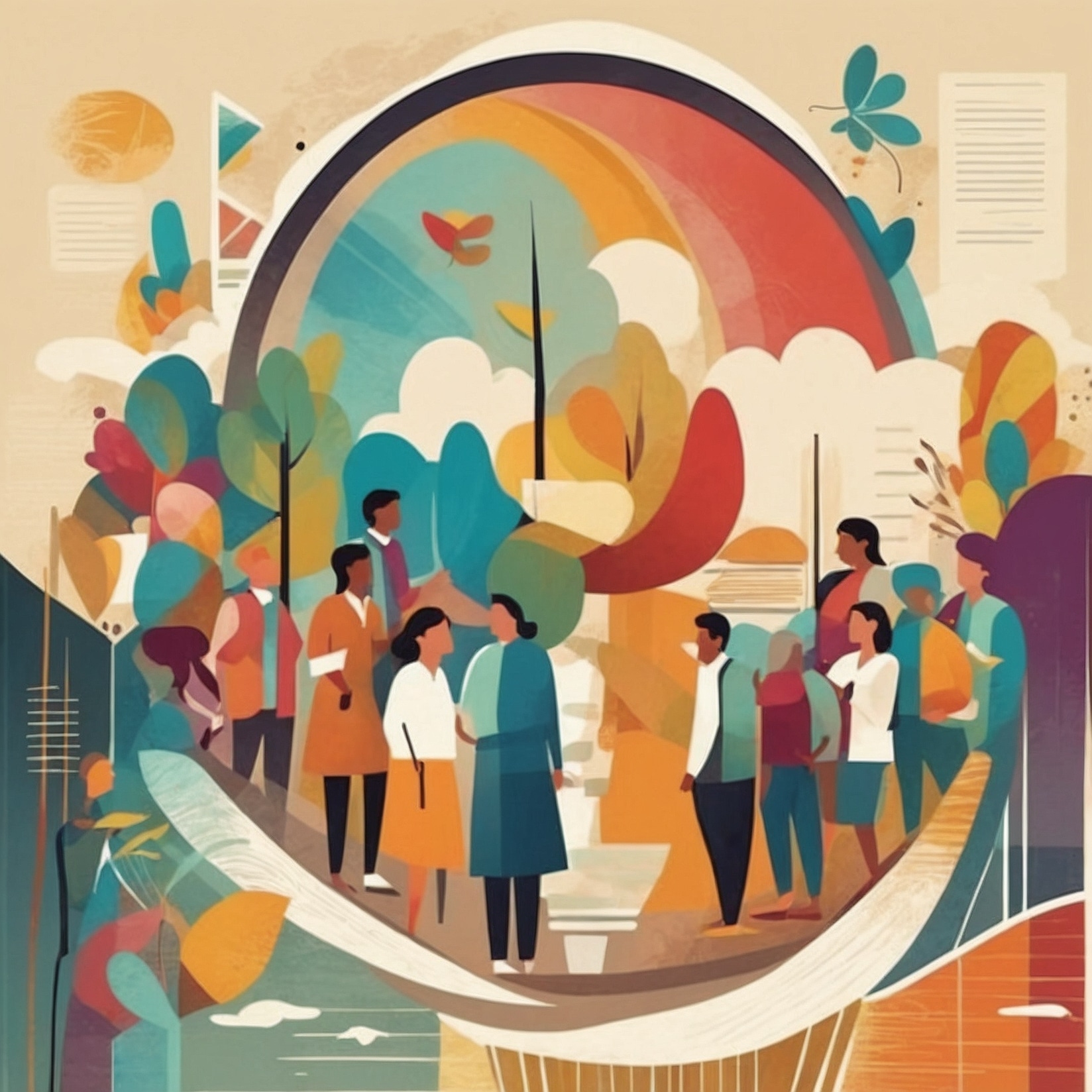 Individuo en calma trabajando en mejorar sus relaciones interpersonales mediante técnicas de comunicación y mediación. Persona en paz fortaleciendo relaciones